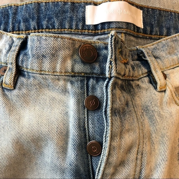 Samsoe & Samsoe Distressed Mid Rise Jeans - Picture 3 of 6
